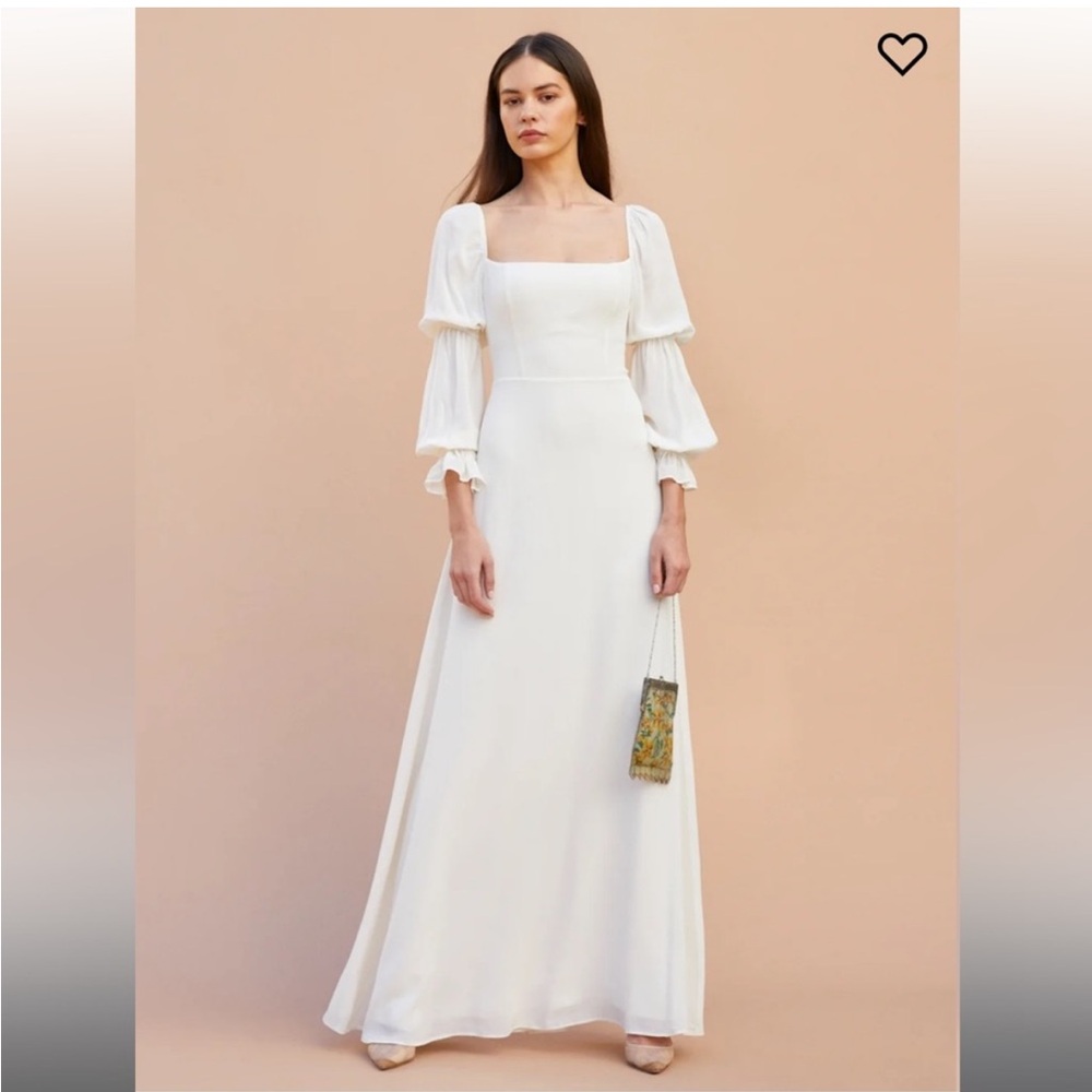 Reformation Ivory maxi dress